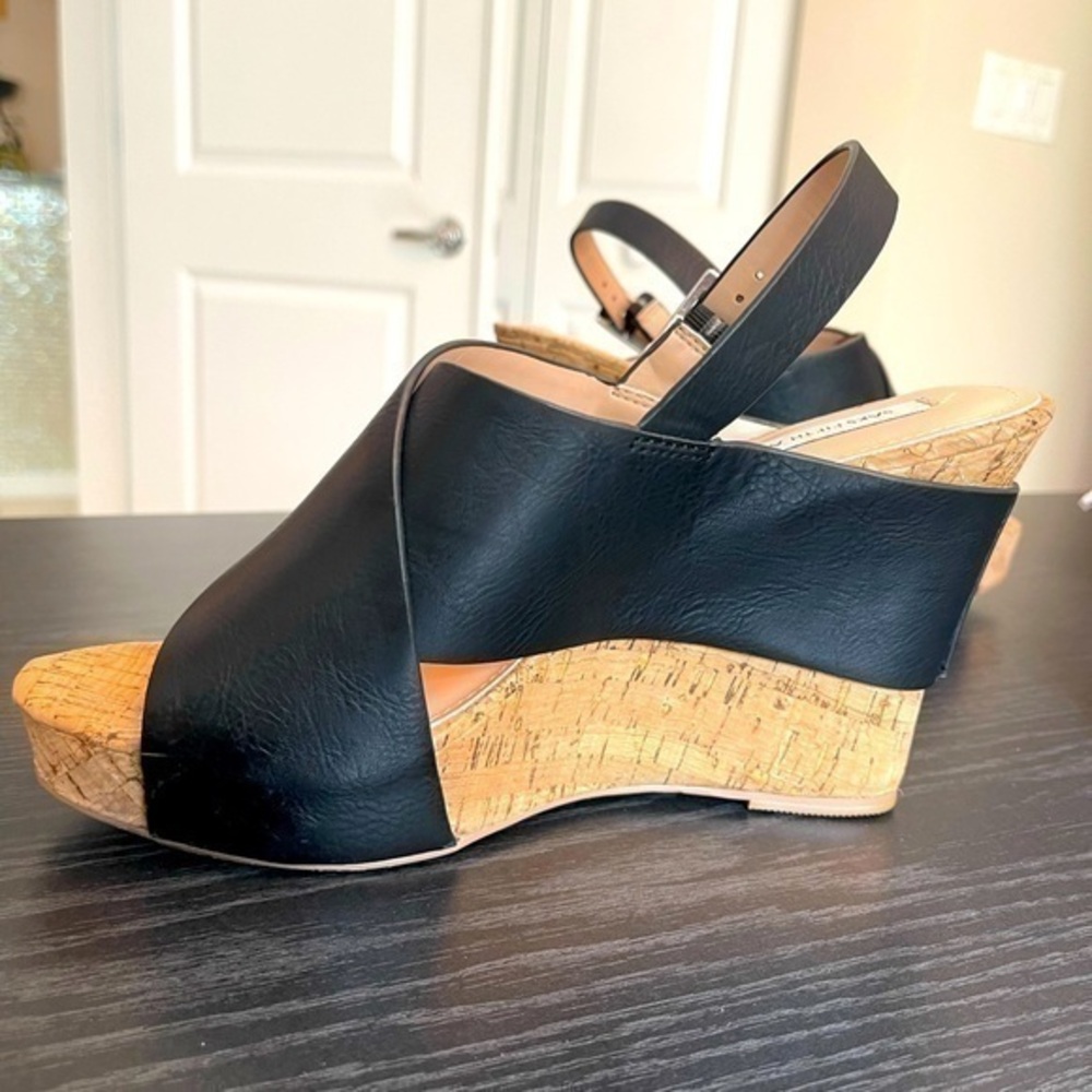 Saks Fifth Avenue cork wedges size 9 NEARLY NEW CONDITION!